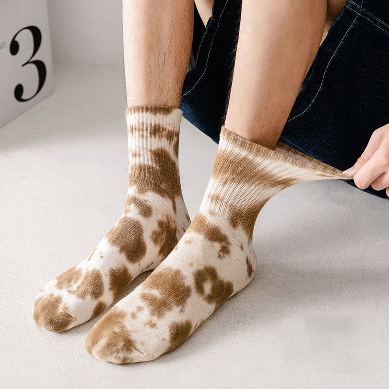 Tie-dye Quarter Socks(5 Pairs) - image 2