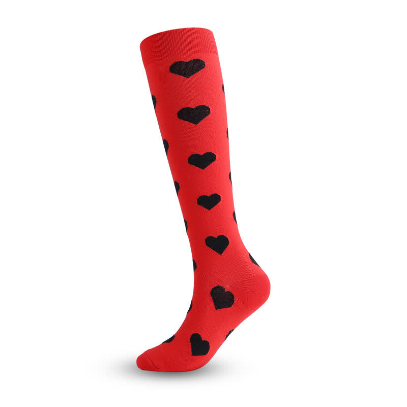 Colored Rhombus Compression Socks(5 Pairs) - image 2
