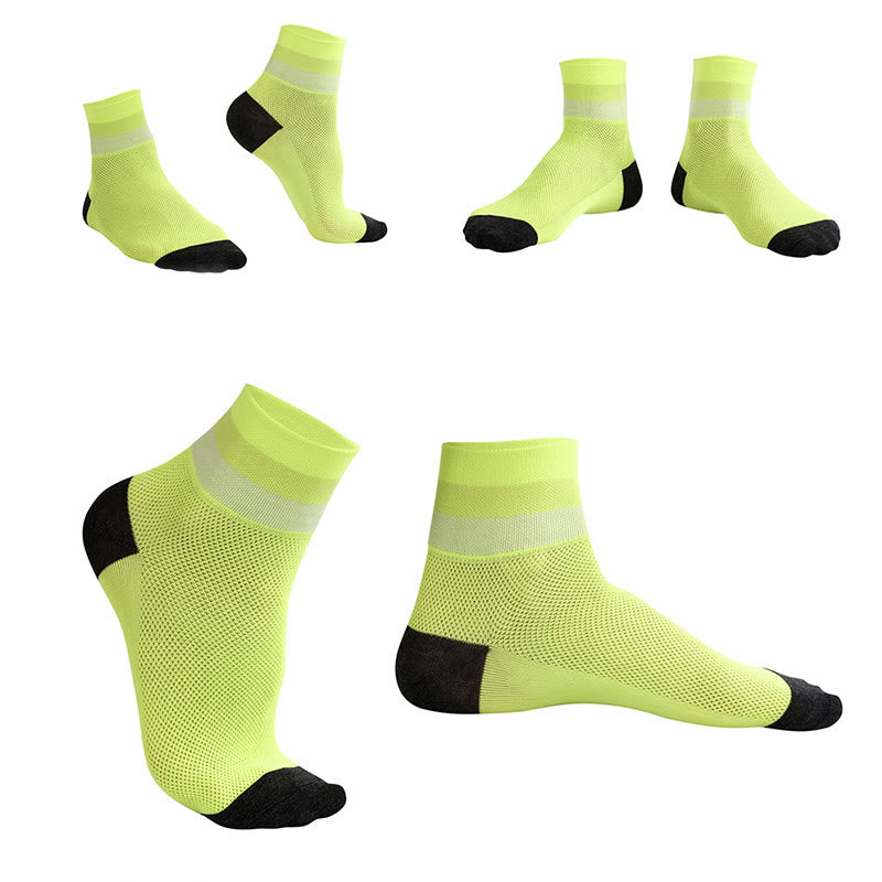 Candy Color Breathable Quarter Socks - image 7