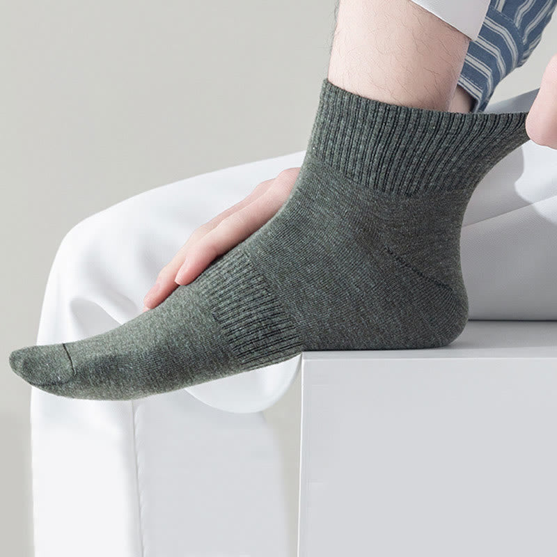 Breathable Soft Cotton Quarter Socks(7 Pairs) - image 4
