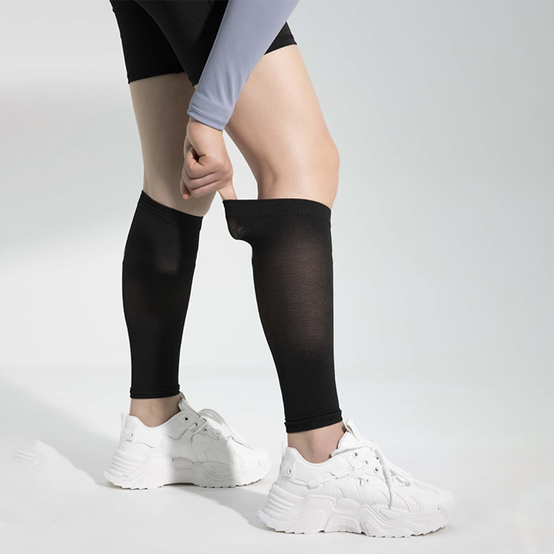 Ice Silk Footless Cool Compression Sleeve Socks Unisex - image 2