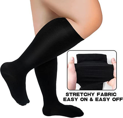 FREE Today: Plus Size Solid Color Compression Socks - image 3