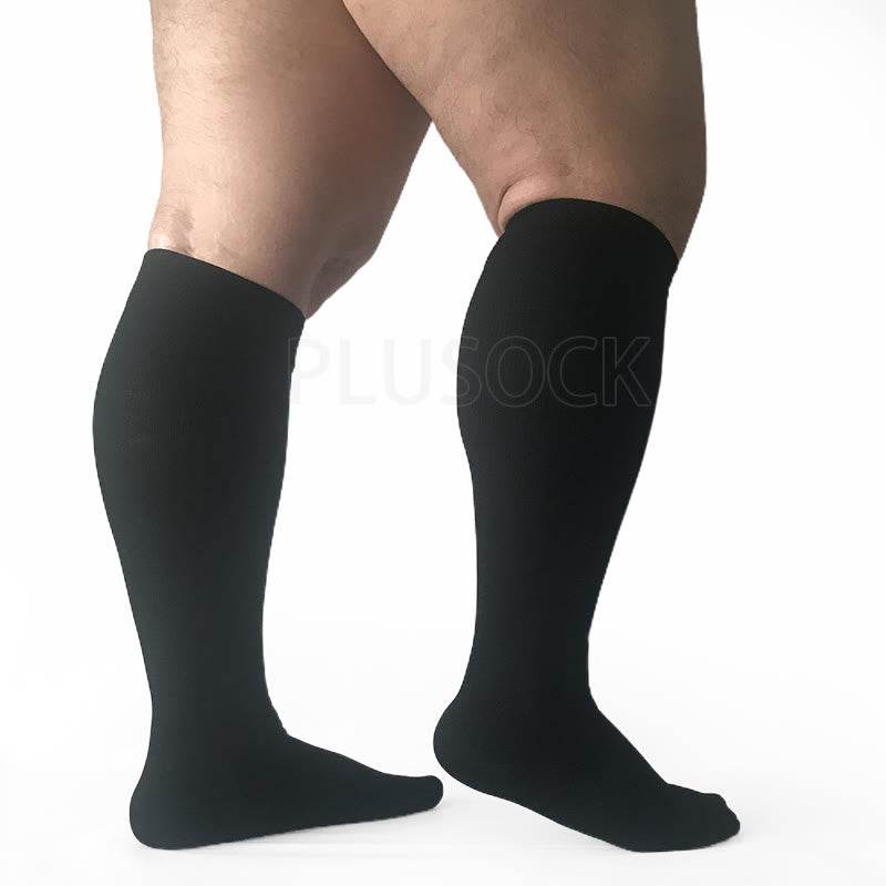 Black Plus Size Compression Socks 2XL-7XL(15-20mmHg) - image 4
