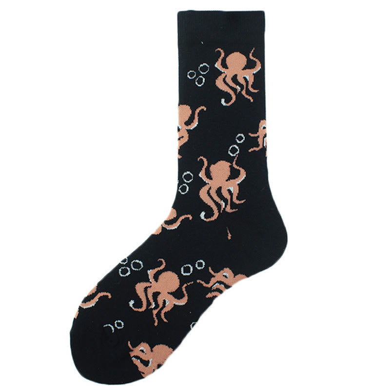 Marine Series Fun Crew Socks(5 Pairs) - image 16