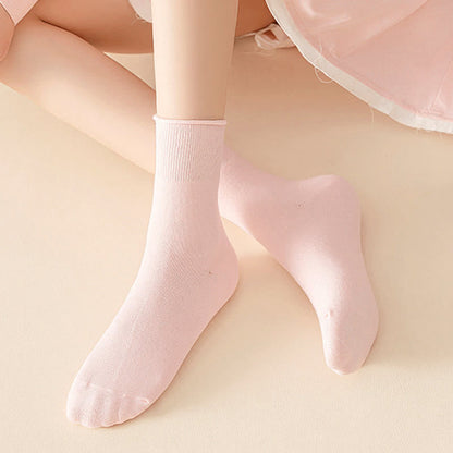 Elastic Solid Quarter Socks(6 Pairs) - image 6