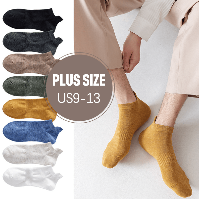 Breathable Solid Color Ankle Socks(8 Pairs) - image 0