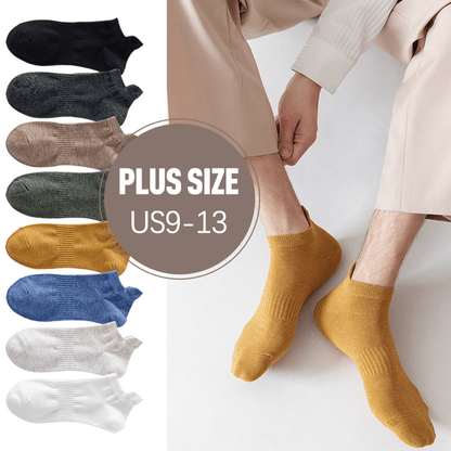 Breathable Solid Color Ankle Socks(8 Pairs) - image 0
