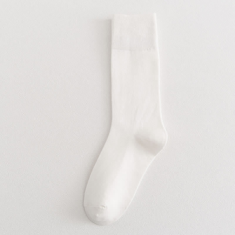 Soft Durable Crew Socks(8 Pairs) - White - EU35-39(US4.5-8) - image 10