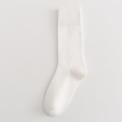 Soft Durable Crew Socks(8 Pairs) - White - EU35-39(US4.5-8) - image 10