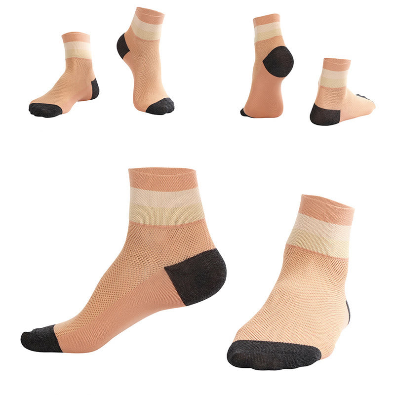 Candy Color Breathable Quarter Socks - image 5