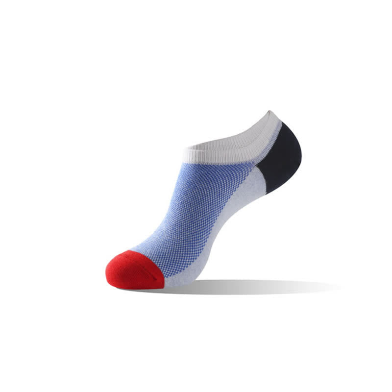 Breathable Ankle Low Cut Socks(6 Pairs) - Blue - EU43-48(US9-13) - image 5
