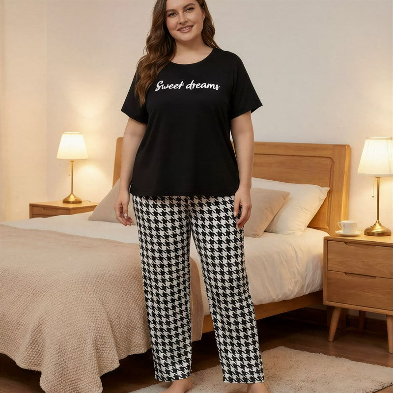 Sweet Dreams Pajama Set - Black - 5XL - image 0