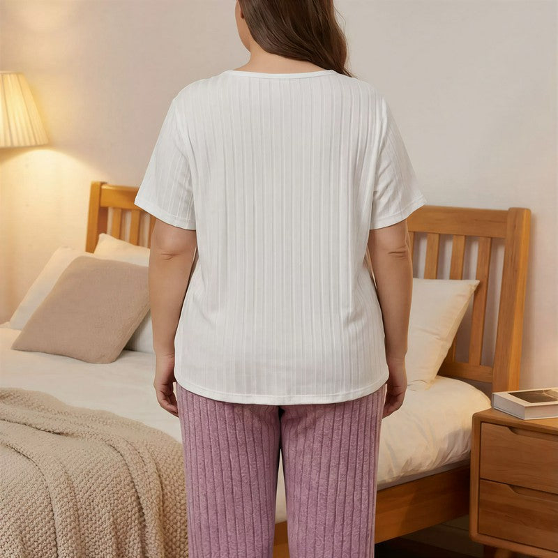 Good Night Ribbed Pajama Set - image 2