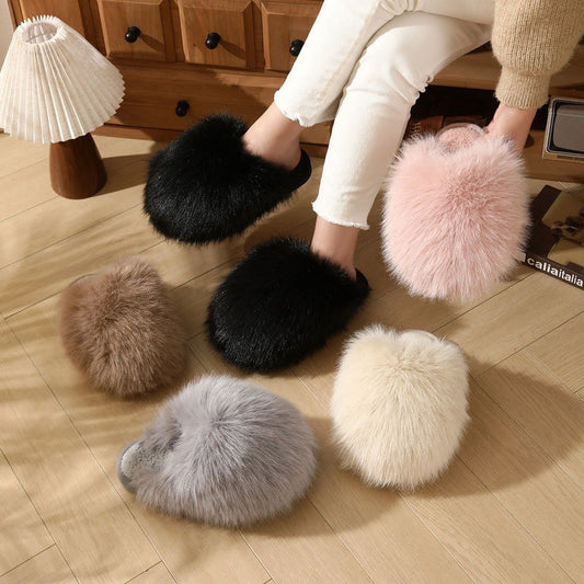 Plus Size Blush Plush Slippers - image 0