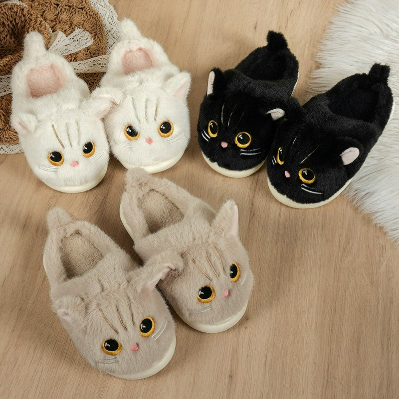 Cat Plush Soft Sole Indoor Slippers - image 13