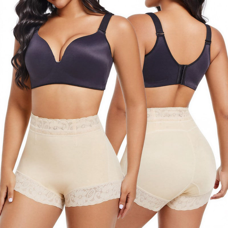 High Waist Lace Comfort Briefs - Nude - 3XL - image 3
