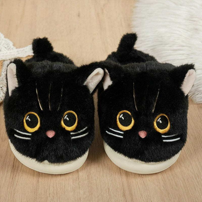 Cat Plush Soft Sole Indoor Slippers - image 12