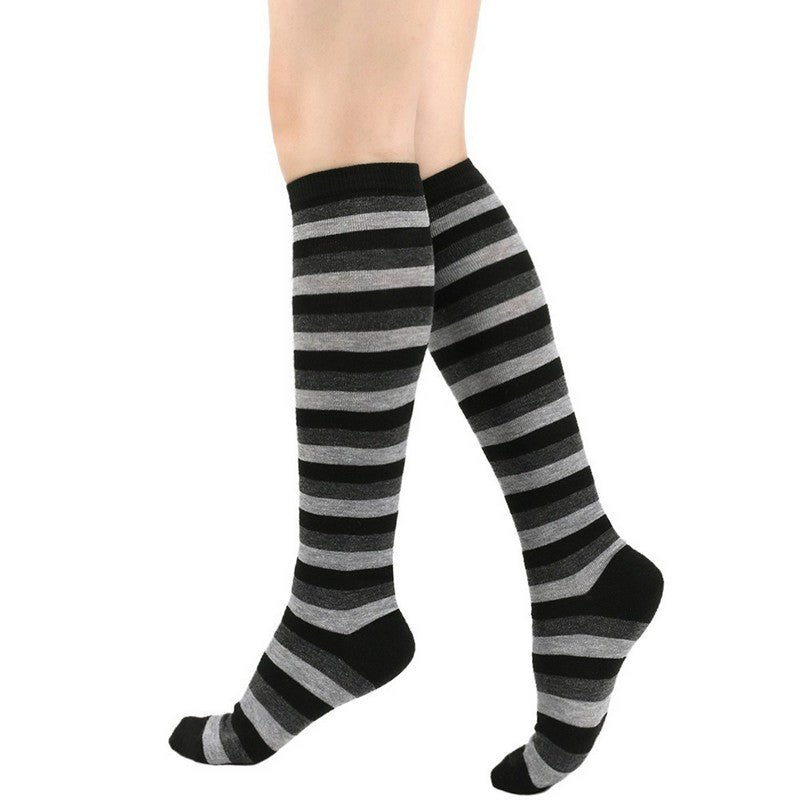 Soft Striped Knee High Socks (3 Pairs) - image 3
