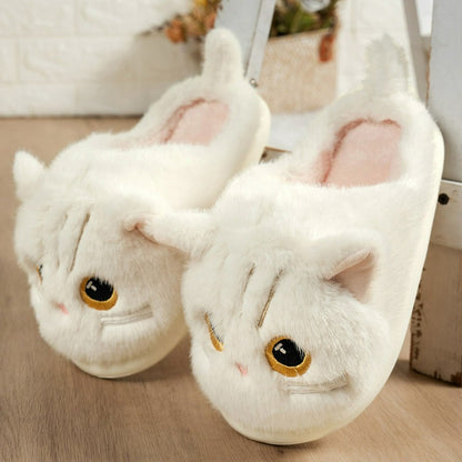 Cat Plush Soft Sole Indoor Slippers - image 9
