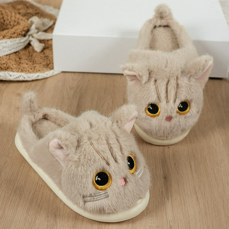 Cat Plush Soft Sole Indoor Slippers - image 6