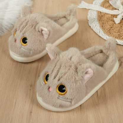 Cat Plush Soft Sole Indoor Slippers - image 5