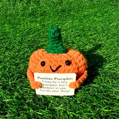 Pumpkin Crochet Dolls With Message Card - A - One Size - image 1