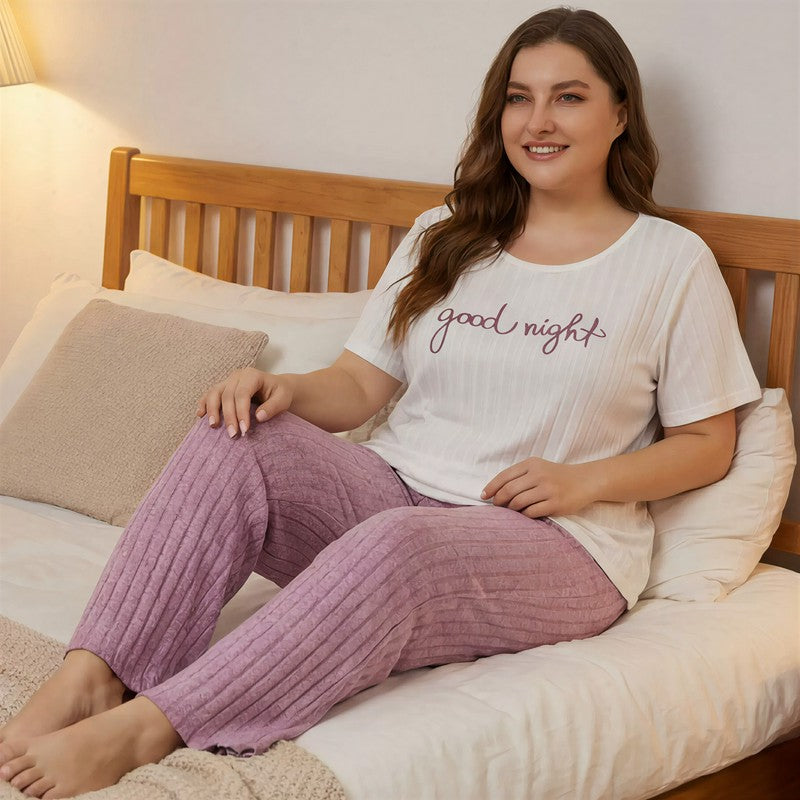 Good Night Ribbed Pajama Set - image 0