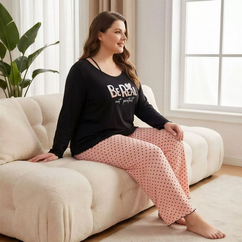 Be Real Polka Dot Pajama Set - image 1
